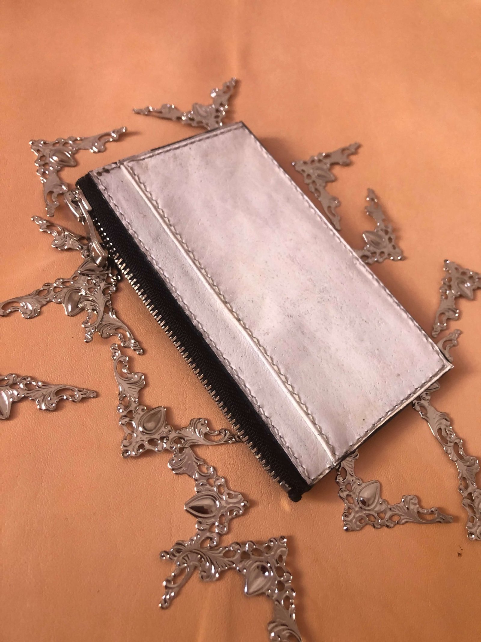 Zipped Cardwallet - Black/White Edition ProvidenceFish Zipped Cardwallet - Black/White Edition - Image 2