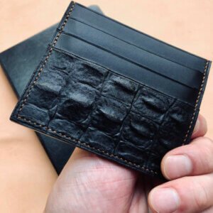 handmade leather card holder