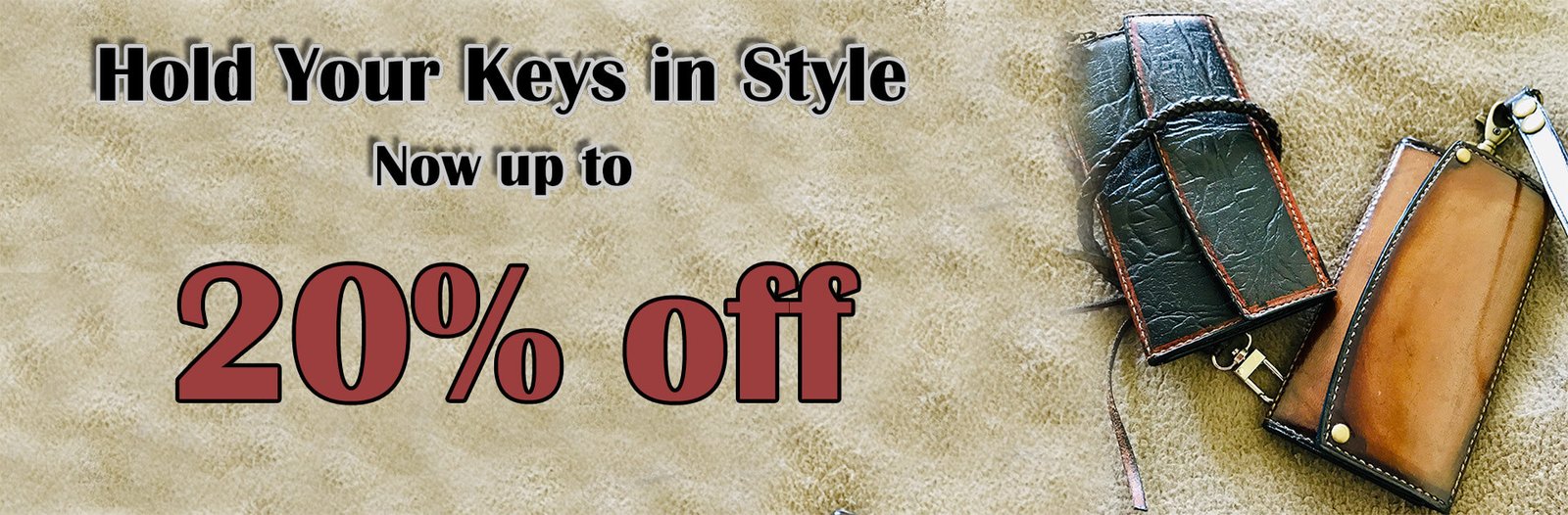 handmade leather goods banner