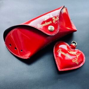 Glass Case - Golden Red
