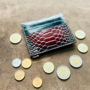Handmade Leather Cardholder with Coin Purse4